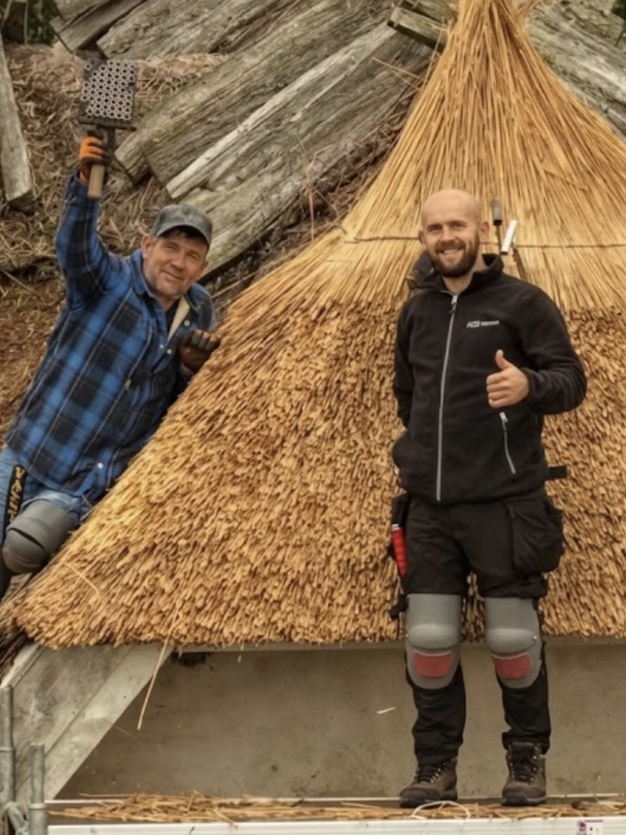 Samarbete med KG Vasstak AB – vasstak under arbete